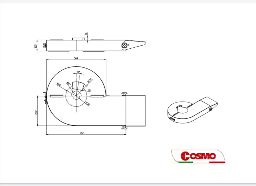 Convogliatore Universale 2 vie per spandiconcime monogirante - immagine 2