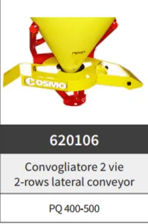 Convogliatore Universale 2 vie per spandiconcime monogirante